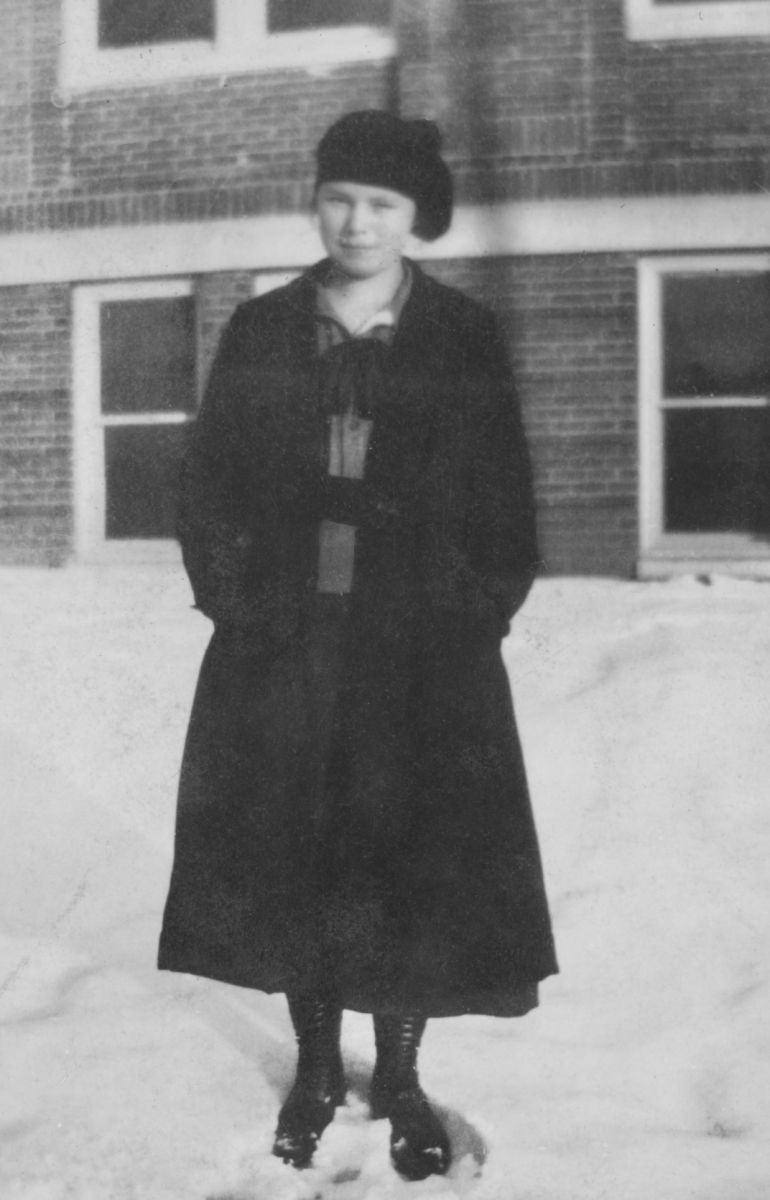 Juniata Voorheis at Brevard Institute, Brevard NC early 1920s